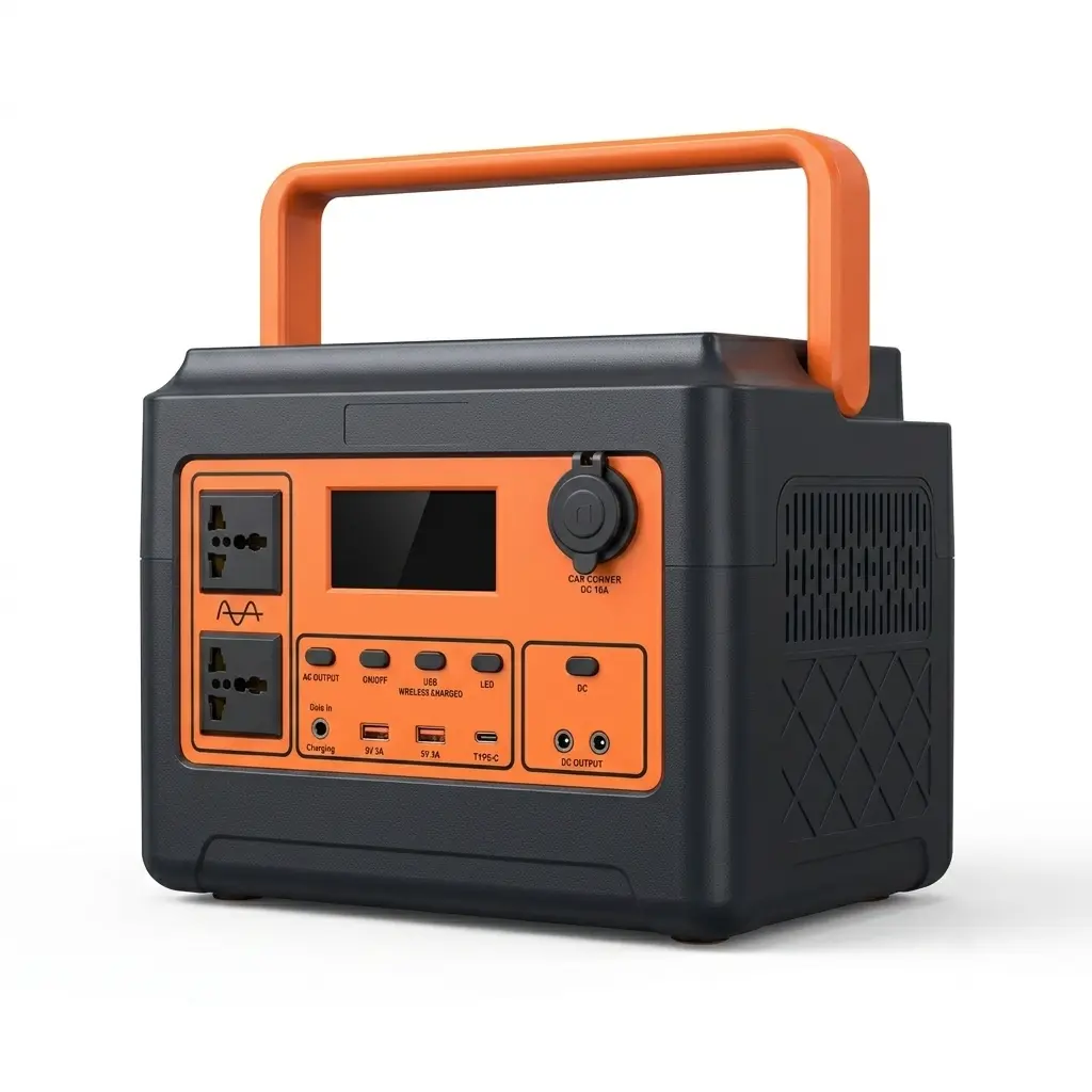 500W Portable Power Station 12V Outdoor Solar Battery
